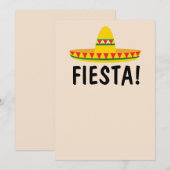 MEXICAANSE FIESTA FEEST UITNODIGINGEN PERSONALISEE (Voorkant / Achterkant)