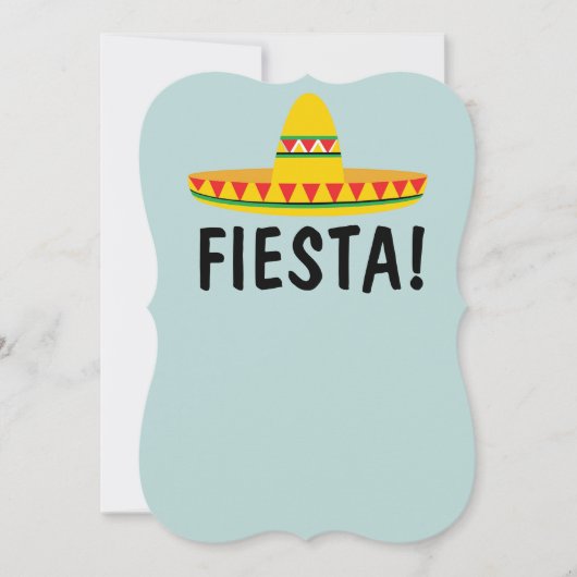 MEXICAANSE FIESTA FEEST UITNODIGINGEN PERSONALISER (Voorkant)