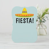 MEXICAANSE FIESTA FEEST UITNODIGINGEN PERSONALISER (Staand voorkant)
