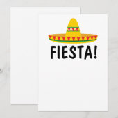 MEXICAANSE FIESTA FEEST UITNODIGINGEN PERSONALISER (Voorkant / Achterkant)