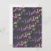 Mexicaanse Fiesta Floral Mandala repetitie diner Kaart (Achterkant)