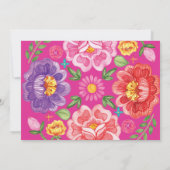  Mexicaanse Fiesta Flowers 1st Birthday Foto Kaart (Achterkant)