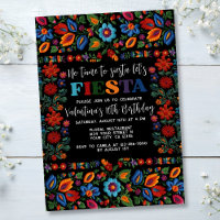 Mexicaanse Fiesta Folk Art Bloemen Borduurwerk Ver