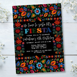 Mexicaanse Fiesta Folk Art Bloemen Borduurwerk Ver Kaart