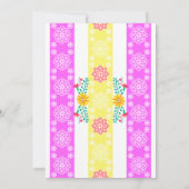 Mexicaanse Fiesta Folk Art Bloemen Quinceanera Kaart (Achterkant)