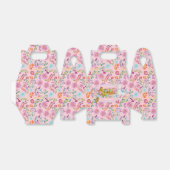 Mexicaanse Fiesta Folk Flower Llama Roze gepersona Bedankdoosjes (Uitgevouwen)