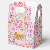 Mexicaanse Fiesta Folk Flower Llama Roze gepersona Bedankdoosjes (Geopend)