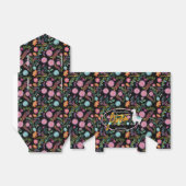 Mexicaanse Fiesta Folk Flowers Llama gepersonalise Bedankdoosjes (Uitgevouwen)