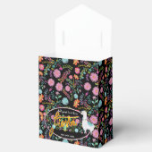 Mexicaanse Fiesta Folk Flowers Llama gepersonalise Bedankdoosjes (Geopend)