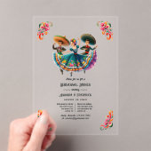 Mexicaanse Fiesta Folklorico repetitie diner Acryl Uitnodigingen (Insitu (Draagbaar))