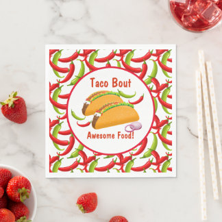 Mexicaanse Fiesta Food Taco Bout Geweldige Food Pa Servet
