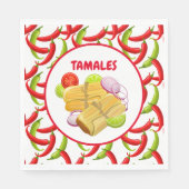 Mexicaanse Fiesta Food Tamale Party Servet (Voorkant)