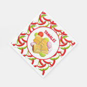 Mexicaanse Fiesta Food Tamale Party Servet (Hoek)