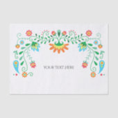 Mexicaanse Fiesta gepersonaliseerd tissuepapier (Voorkant)