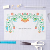 Mexicaanse Fiesta gepersonaliseerd tissuepapier (Craft)