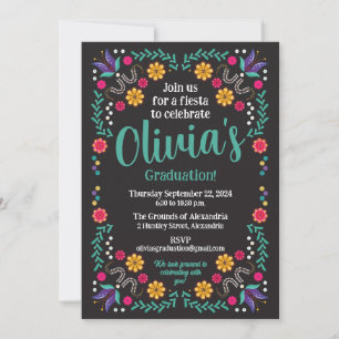 Mexicaanse Fiesta Graduation Party Kaart