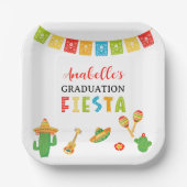Mexicaanse Fiesta Graduation Party Papieren Bordje (Voorkant)