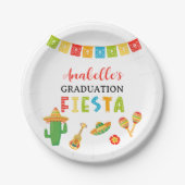 Mexicaanse Fiesta Graduation Party Papieren Bordje (Voorkant)