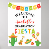 Mexicaanse Fiesta Graduation Party Welkom Poster (Voorkant)