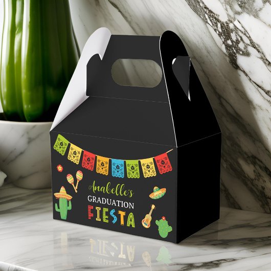 Mexicaanse Fiesta Graduation Party Zwart Bedankdoosjes