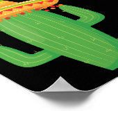 Mexicaanse Fiesta Graduation Party Zwart Welkom Poster (Hoek)