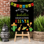 Mexicaanse Fiesta Graduation Party Zwart Welkom Poster