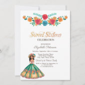 Mexicaanse Fiesta Jurk Bloemen Zoet 16 Kaart (Voorkant)