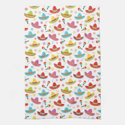 Mexicaanse Fiesta keukenhanddoeken (Verticaal)