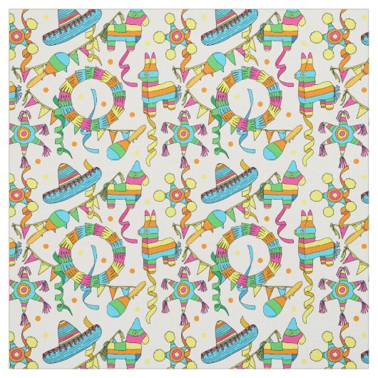Mexicaanse Fiesta Kinder Pinata Party Stof (Swatch)