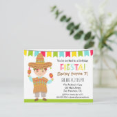 Mexicaanse Fiesta kinderen Birthday Party Kaart (Staand voorkant)