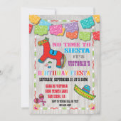 Mexicaanse Fiesta Kinderverjaardagsfeest Uitnodigi Kaart (Voorkant)