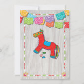 Mexicaanse Fiesta Kinderverjaardagsfeest Uitnodigi Kaart (Achterkant)