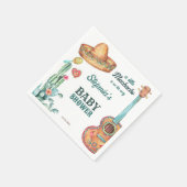 Mexicaanse fiesta kleine muchacho baby shower temp servet (Hoek)