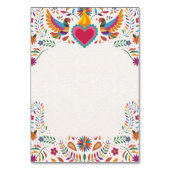 Mexicaanse Fiesta Kleurrijke Bloemen Botanische Hu Kaart (Achterkant)