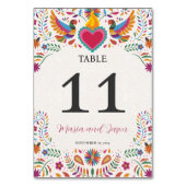 Mexicaanse Fiesta Kleurrijke Bloemen Botanische Hu Kaart (Voorkant)