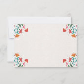 Mexicaanse Fiesta Kleurrijke Bloemen Modern Boda W Save The Date (Achterkant)
