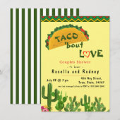 Mexicaanse Fiesta 💃 Koppels Douche Taco Over Lief Kaart (Voorkant / Achterkant)