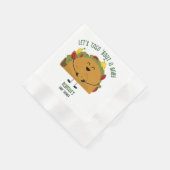 Mexicaanse fiesta laten we taco 'over een baby bab servet (Hoek)