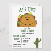Mexicaanse fiesta let's taco Baby shower Invitatio Kaart (Voorkant)