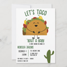 Mexicaanse fiesta let's taco Baby shower Invitatio Kaart