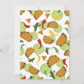 Mexicaanse fiesta let's taco Baby shower Invitatio Kaart (Achterkant)