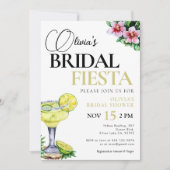 Mexicaanse Fiesta Margarita Bridal Douche Uitnodig Kaart (Voorkant)