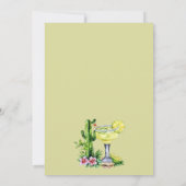Mexicaanse Fiesta Margarita Bridal Douche Uitnodig Kaart (Achterkant)