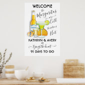 Mexicaanse Fiesta Margarita Welkomstbord Poster (Keuken)