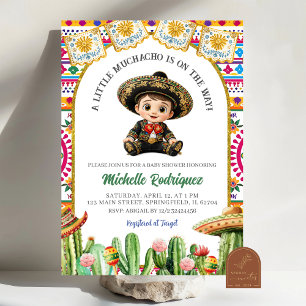 Mexicaanse Fiesta Muchacho Jongens Baby Shower Uit Kaart