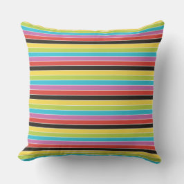 Mexicaanse Fiesta Multi Color Stripe Outdoor Kusse Buitenkussen