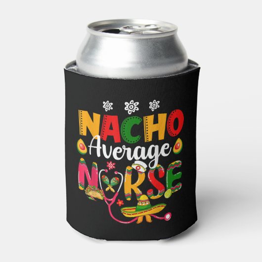 Mexicaanse Fiesta.Nurse Cinco de Mayos Nacho Gemid Blikjeskoeler (Blikje Voorkant)