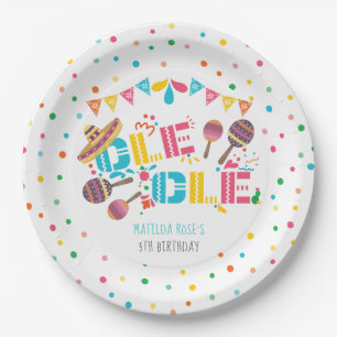 Mexicaanse Fiesta Ole Ole gepersonaliseerd Papieren Bordje