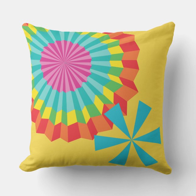 Mexicaanse Fiesta Outdoor Pillow Buitenkussen (Voorkant)