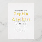 Mexicaanse Fiesta Papel Picado Boho Wedding Folie Uitnodiging (Voorkant)